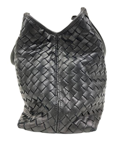 BOTTEGA VENETA（ボッテガベネタ）BOTTEGA VENETA (ボッテガベネタ) ハンドバッグ ブラックの古着・服飾アイテム