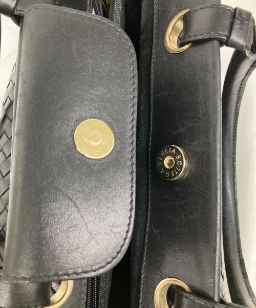 BOTTEGA VENETA（ボッテガベネタ）BOTTEGA VENETA (ボッテガベネタ) ハンドバッグ ブラックの古着・服飾アイテム