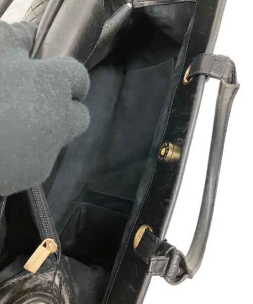 BOTTEGA VENETA（ボッテガベネタ）BOTTEGA VENETA (ボッテガベネタ) ハンドバッグ ブラックの古着・服飾アイテム