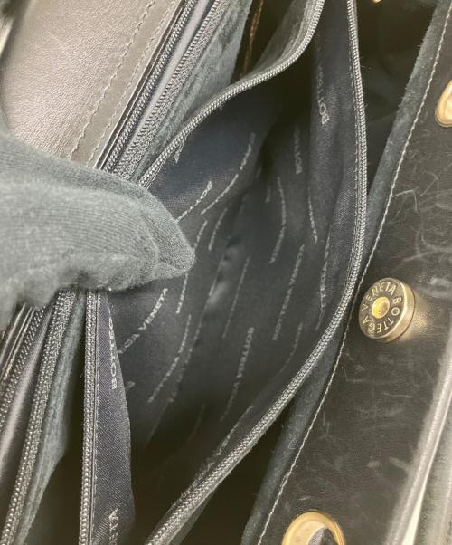 BOTTEGA VENETA（ボッテガベネタ）BOTTEGA VENETA (ボッテガベネタ) ハンドバッグ ブラックの古着・服飾アイテム