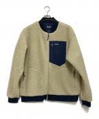 Patagoniaパタゴニア）の古着「ボアジャケット」｜ベージュ×ネイビー