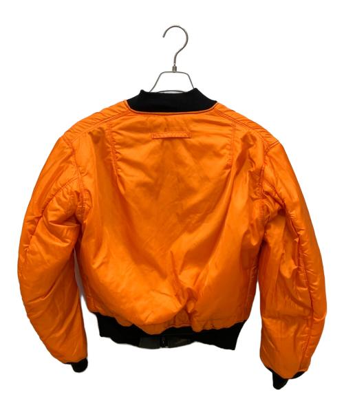ALPHA INDUSTRIES（アルファインダストリーズ）ALPHA INDUSTRIES (アルファインダストリーズ) フライトジャケット グレー×オレンジ サイズ:Mの古着・服飾アイテム