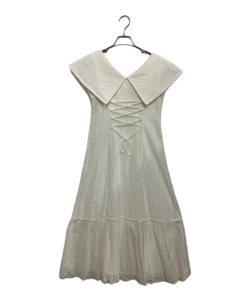 HER LIP TO（ハーリップトゥ）HER LIP TO (ハーリップトゥ) ノースリーブワンピース ホワイト サイズ:Mの古着・服飾アイテム