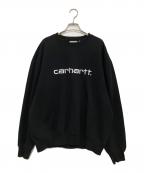 Carhartt WIPカーハート ワーク イン プログレス）の古着「クルーネックスウェット」｜ブラック