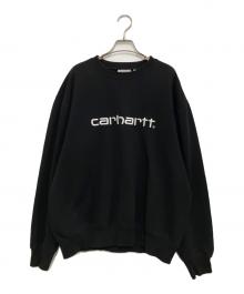Carhartt WIP（カーハート ワーク イン プログレス）の古着「クルーネックスウェット」｜ブラック