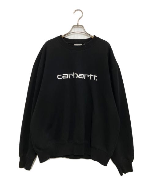 Carhartt WIP（カーハート ワーク イン プログレス）Carhartt WIP (カーハート ワーク イン プログレス) クルーネックスウェット ブラック サイズ:Lの古着・服飾アイテム