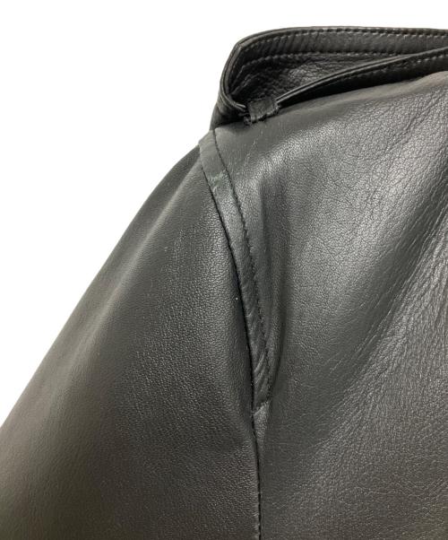 Roen（ロエン）Roen (ロエン) SEMANTIC DESIGN (セマンティックデザイン) ラムレザーミドルトレンチ ブラック サイズ:Mの古着・服飾アイテム