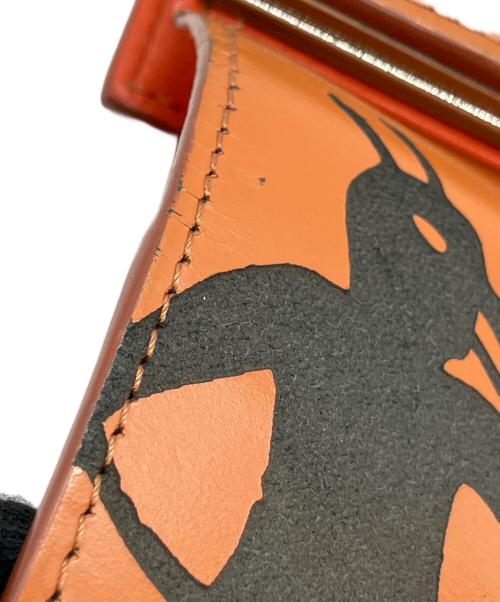 Vivienne Westwood（ヴィヴィアンウエストウッド）Vivienne Westwood (ヴィヴィアンウエストウッド) 3つ折りがま口財布 オレンジの古着・服飾アイテム