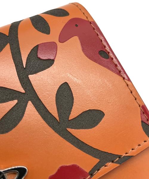 Vivienne Westwood（ヴィヴィアンウエストウッド）Vivienne Westwood (ヴィヴィアンウエストウッド) 3つ折りがま口財布 オレンジの古着・服飾アイテム