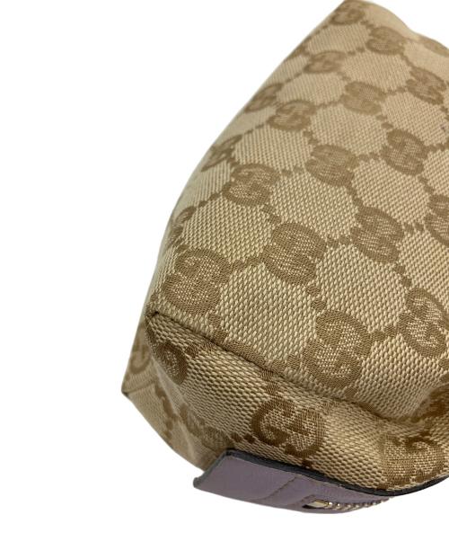 GUCCI（グッチ）GUCCI (グッチ) コスメポーチ ブラウン×パープルの古着・服飾アイテム