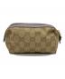 GUCCI (グッチ) コスメポーチ ブラウン×パープル：7000円