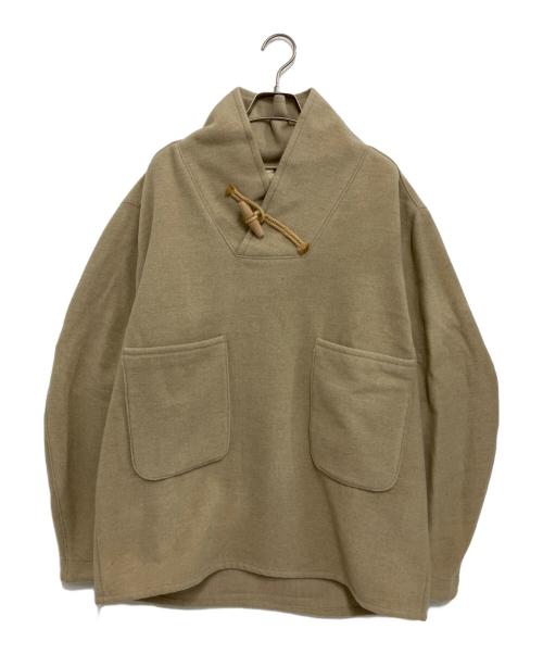 HACKNEY UNION（ハックニーユニオン）HACKNEY UNION (ハックニーユニオン) プルオーバー ベージュ サイズ:Mの古着・服飾アイテム