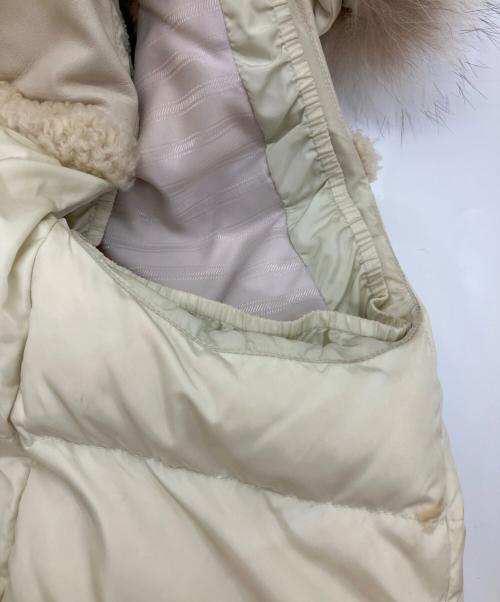 COACH（コーチ）COACH (コーチ) ダウンベスト ホワイト サイズ:ｓの古着・服飾アイテム