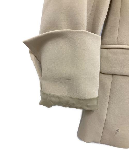 ESTNATION（エストネーション）ESTNATION (エストネーション) ノーカラージャケット ベージュ サイズ:M (38)の古着・服飾アイテム