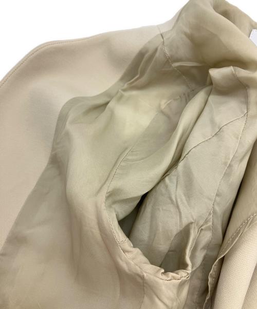 ESTNATION（エストネーション）ESTNATION (エストネーション) ノーカラージャケット ベージュ サイズ:M (38)の古着・服飾アイテム