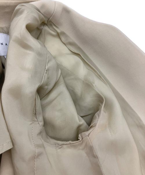 ESTNATION（エストネーション）ESTNATION (エストネーション) ノーカラージャケット ベージュ サイズ:M (38)の古着・服飾アイテム
