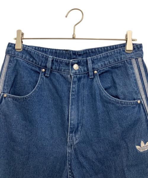 adidas（アディダス）adidas (アディダス) デニムハーフパンツ ブルー サイズ:83.5cm (W33)の古着・服飾アイテム