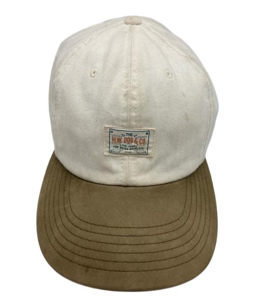 THE H.W.DOG&CO.（エイチダブリュードッグアンドコー）THE H.W.DOG&CO. (エイチダブリュードッグアンドコー) キャップ ブラウン×ホワイトの古着・服飾アイテム