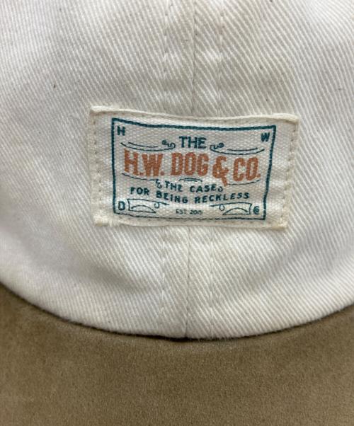 THE H.W.DOG&CO.（エイチダブリュードッグアンドコー）THE H.W.DOG&CO. (エイチダブリュードッグアンドコー) キャップ ブラウン×ホワイトの古着・服飾アイテム