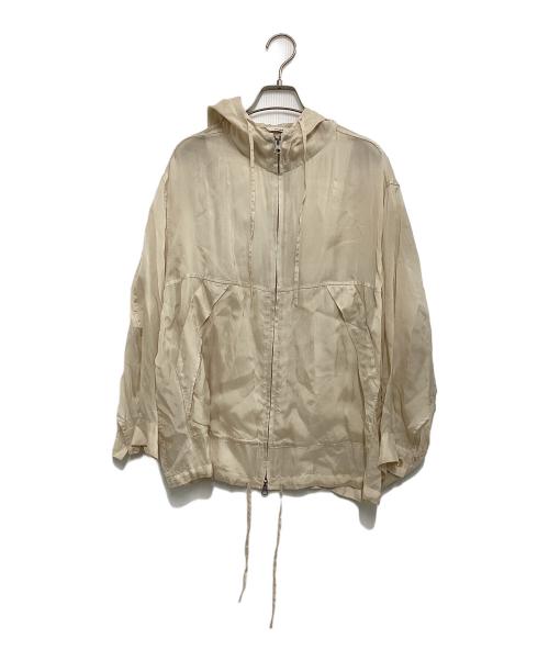 CLANE（クラネ）CLANE (クラネ) シアーエアリージップフーディ ベージュ サイズ:1の古着・服飾アイテム