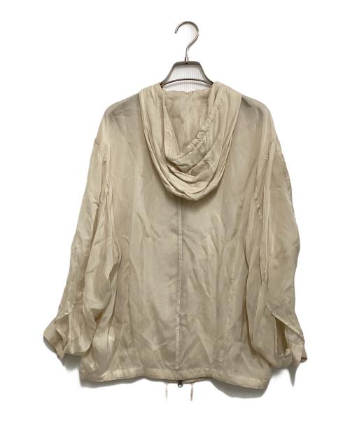 CLANE（クラネ）CLANE (クラネ) シアーエアリージップフーディ ベージュ サイズ:1の古着・服飾アイテム