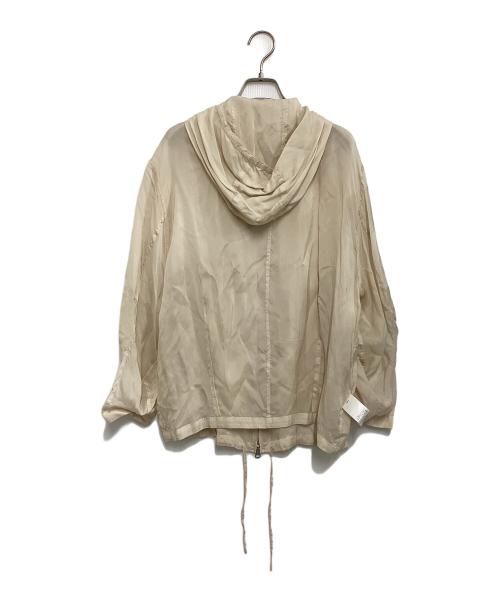 CLANE（クラネ）CLANE (クラネ) シアーエアリージップフーディ ベージュ サイズ:1の古着・服飾アイテム