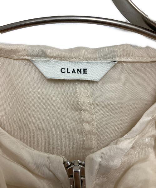 CLANE（クラネ）CLANE (クラネ) シアーエアリージップフーディ ベージュ サイズ:1の古着・服飾アイテム