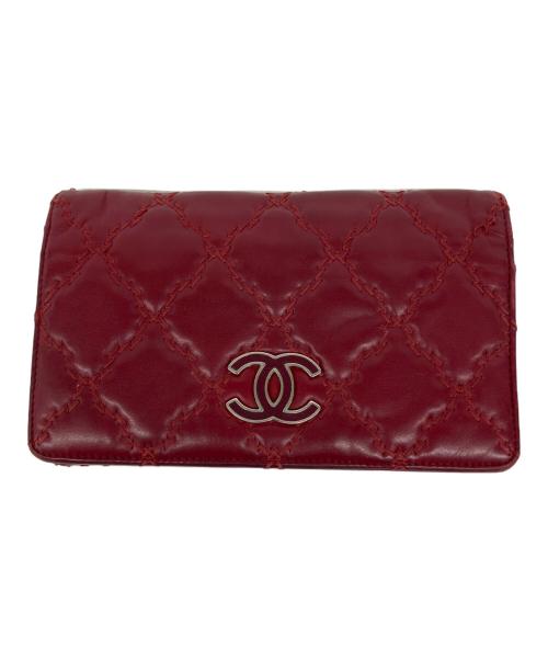 CHANEL（シャネル）CHANEL (シャネル) 長財布 レッドの古着・服飾アイテム