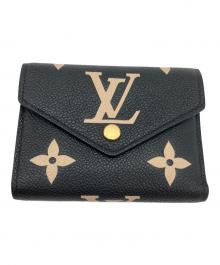 LOUIS VUITTON（ルイ ヴィトン）の古着「3つ折り財布」｜ブラック