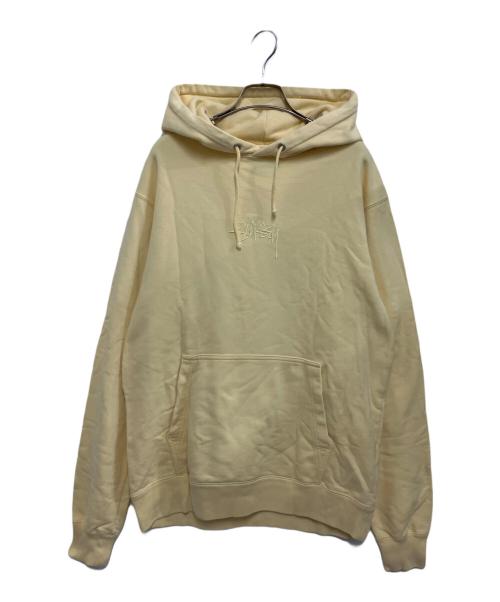 stussy（ステューシー）stussy (ステューシー) プルオーバーパーカー イエロー サイズ:Mの古着・服飾アイテム