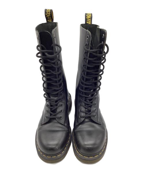 Dr.Martens（ドクターマーチン）Dr.Martens (ドクターマーチン) 14ホールロングブーツ ブラック サイズ:26の古着・服飾アイテム