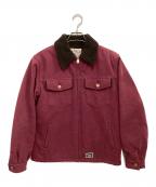 CALLEEキャリー）の古着「Canvas Boa Jacket」｜ワインレッド