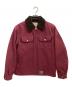 CALLEE（キャリー）の古着「Canvas Boa Jacket」｜ワインレッド