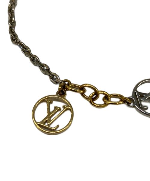 LOUIS VUITTON（ルイ ヴィトン）LOUIS VUITTON (ルイ ヴィトン) ロゴマニア チェーン ブレスレット ゴールド×シルバーの古着・服飾アイテム