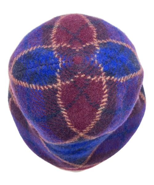 Vivienne Westwood（ヴィヴィアンウエストウッド）Vivienne Westwood (ヴィヴィアンウエストウッド) バケットハット ブルー×レッドの古着・服飾アイテム
