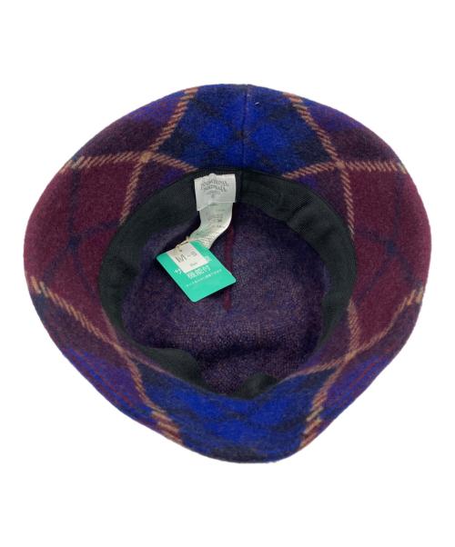 Vivienne Westwood（ヴィヴィアンウエストウッド）Vivienne Westwood (ヴィヴィアンウエストウッド) バケットハット ブルー×レッドの古着・服飾アイテム