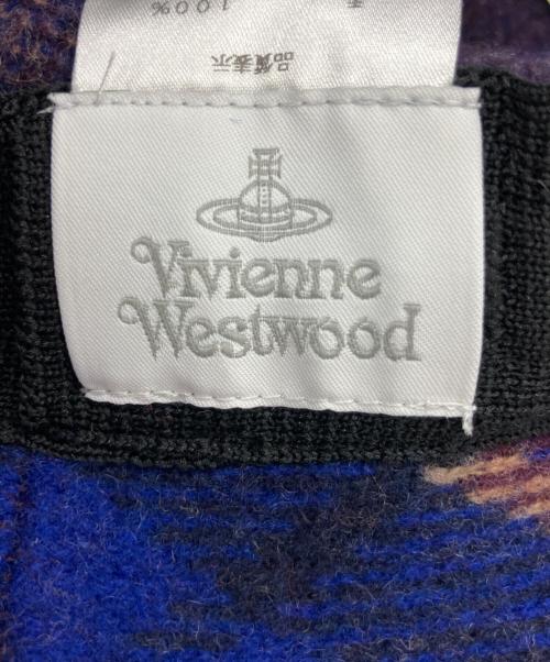 Vivienne Westwood（ヴィヴィアンウエストウッド）Vivienne Westwood (ヴィヴィアンウエストウッド) バケットハット ブルー×レッドの古着・服飾アイテム