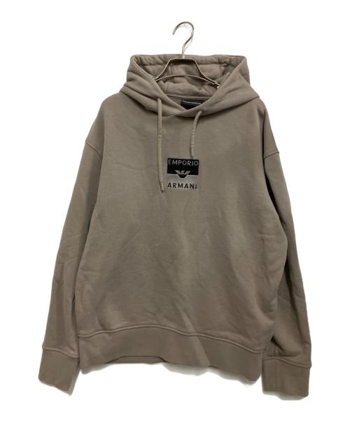 EMPORIO ARMANI（エンポリオ アルマーニ）EMPORIO ARMANI (エンポリオ アルマーニ) プルオーバーパーカー グレー サイズ:XLの古着・服飾アイテム