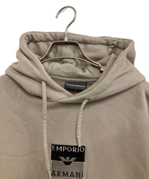 EMPORIO ARMANI（エンポリオ アルマーニ）EMPORIO ARMANI (エンポリオ アルマーニ) プルオーバーパーカー グレー サイズ:XLの古着・服飾アイテム