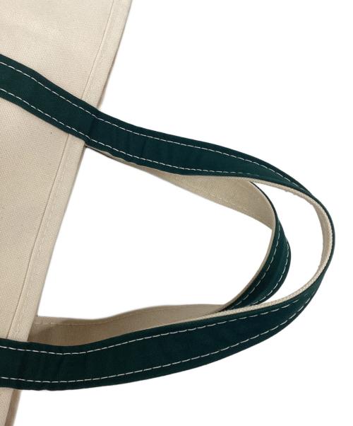 L.L.Bean（エルエルビーン）L.L.Bean (エルエルビーン) キャンバストートバッグ アイボリー×グリーンの古着・服飾アイテム