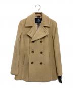 BURBERRY LONDONバーバリーロンドン）の古着「ウールPコート」｜ベージュ