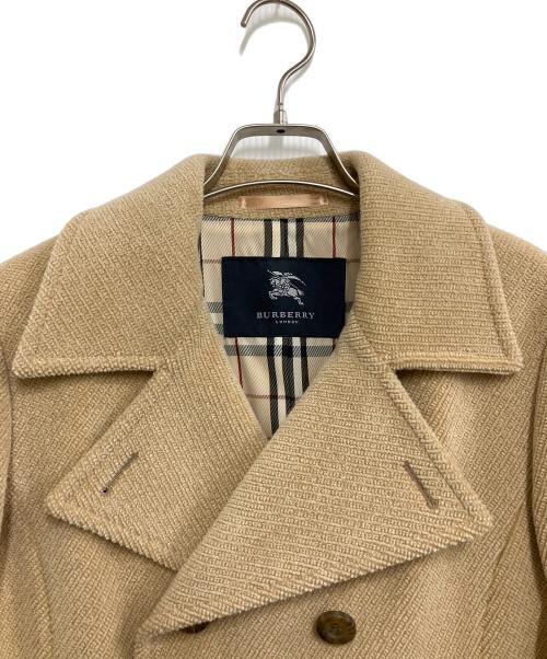 BURBERRY LONDON（バーバリーロンドン）BURBERRY LONDON (バーバリーロンドン) ウールPコート ベージュ サイズ:9号の古着・服飾アイテム
