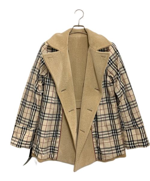 BURBERRY LONDON（バーバリーロンドン）BURBERRY LONDON (バーバリーロンドン) ウールPコート ベージュ サイズ:9号の古着・服飾アイテム