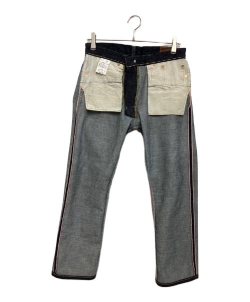 MOMOTARO JEANS（桃太郎ジーンズ）MOMOTARO JEANS (桃太郎ジーンズ) デニムパンツ ネイビー サイズ:76cm(W30)の古着・服飾アイテム