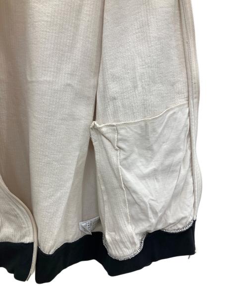 adidas（アディダス）adidas (アディダス) ワッフル トラックジャケット ベージュ×ブラック サイズ:XLの古着・服飾アイテム
