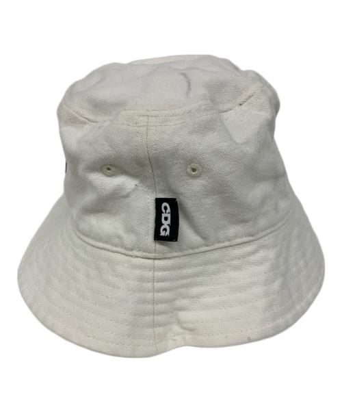 stussy（ステューシー）stussy (ステューシー) CDG (シーディージー) ハット ホワイトの古着・服飾アイテム