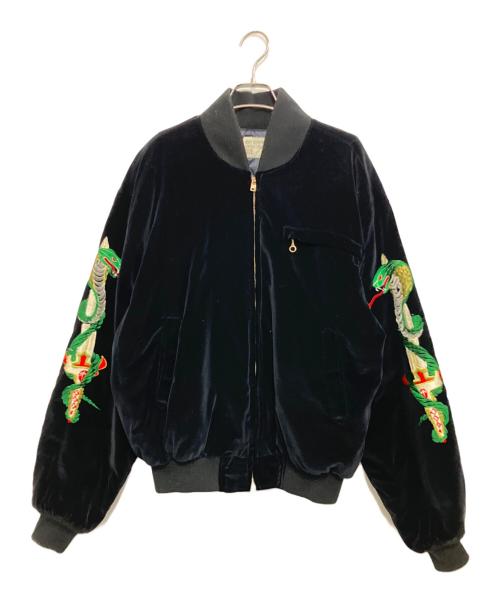 NAVY DEPARTMENT（ネイビーデパートメント）NAVY DEPARTMENT (ネイビーデパートメント) スカジャン ブラック サイズ:Lの古着・服飾アイテム