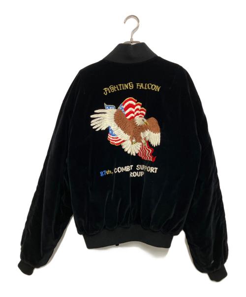 NAVY DEPARTMENT（ネイビーデパートメント）NAVY DEPARTMENT (ネイビーデパートメント) スカジャン ブラック サイズ:Lの古着・服飾アイテム