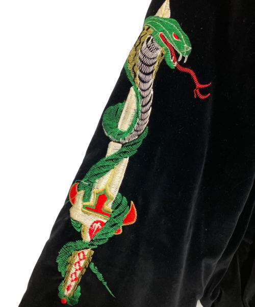 NAVY DEPARTMENT（ネイビーデパートメント）NAVY DEPARTMENT (ネイビーデパートメント) スカジャン ブラック サイズ:Lの古着・服飾アイテム