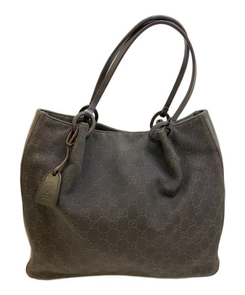 GUCCI（グッチ）GUCCI (グッチ) トートバッグ ダークブラウンの古着・服飾アイテム